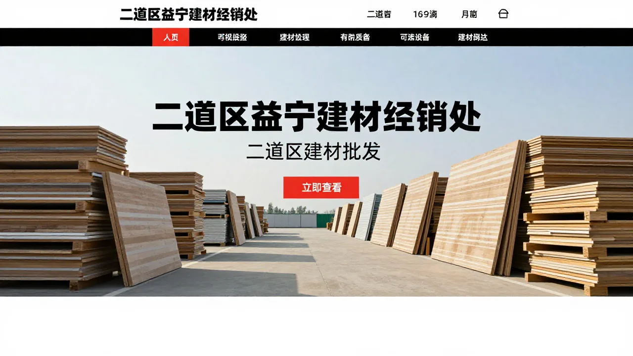 二道区益宁建材经销处 首页主视觉